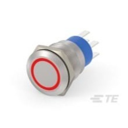 ALCOSWITCH AV19 DPM 5A FIX RING LED RED 12V AV1920R312Q04